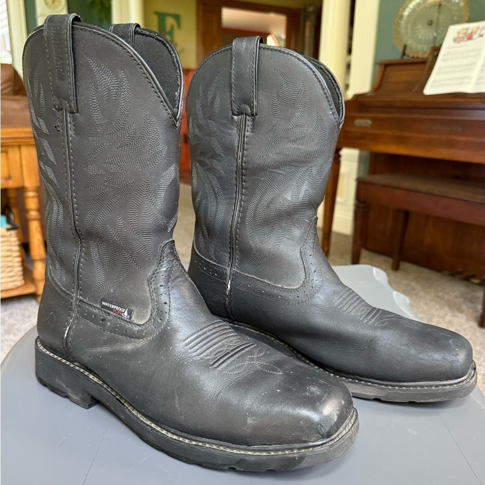 Wolverine Black Leather Men's Boots